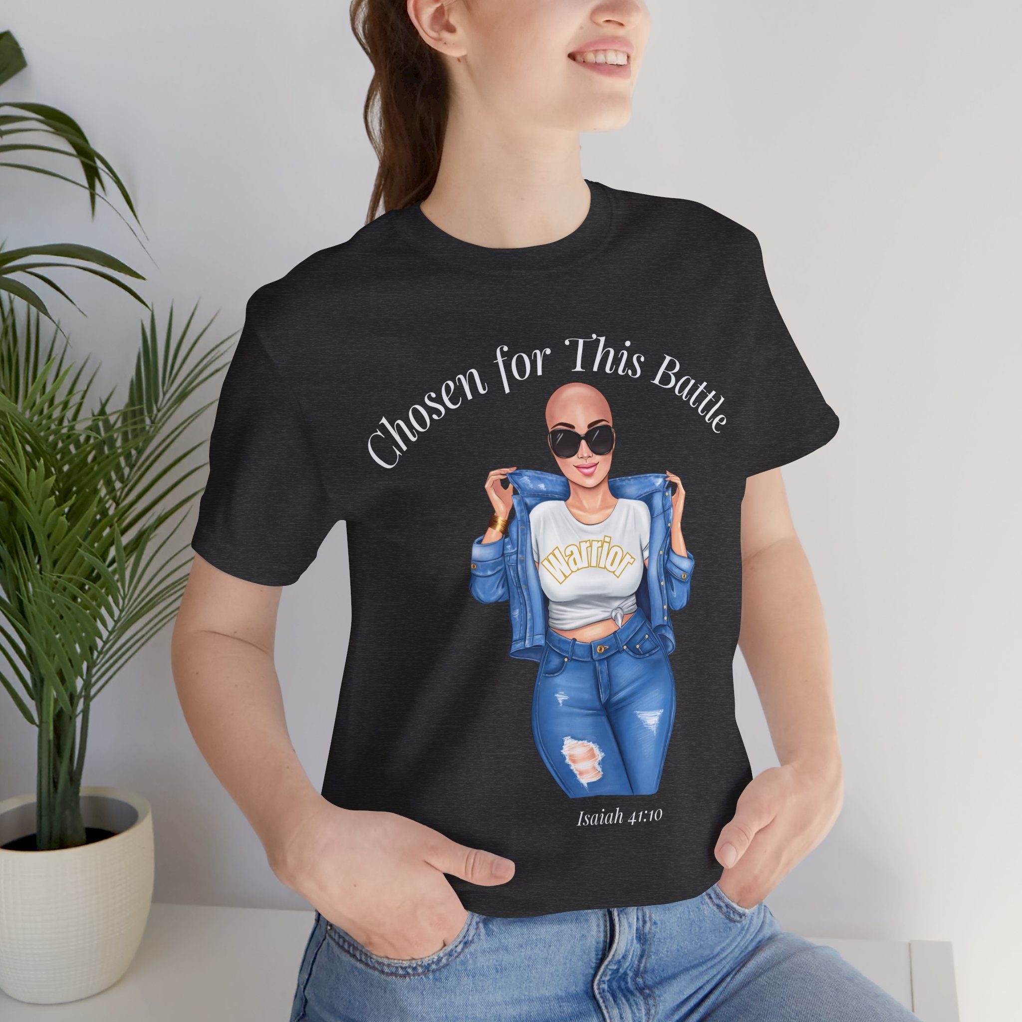 Warrior Cancer Survivor Shirt – Chosen for This Battle – Faith-Based Inspirational Tee