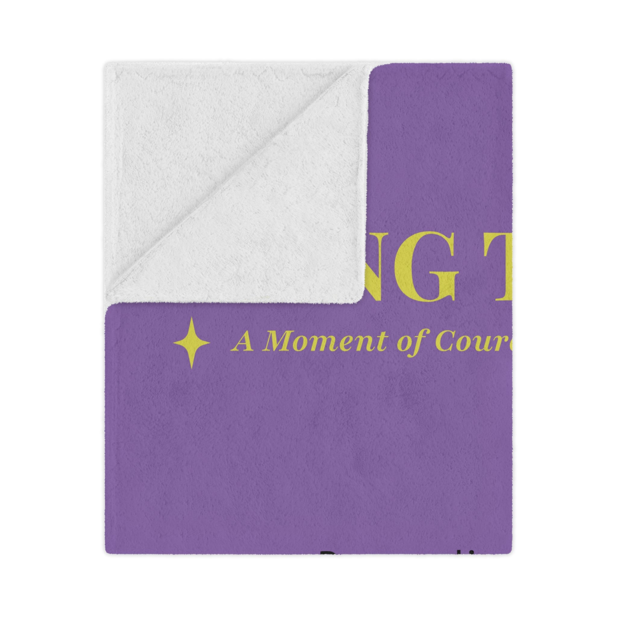 Bell Ringer Minky Blanket – Light Purple (Personalized)