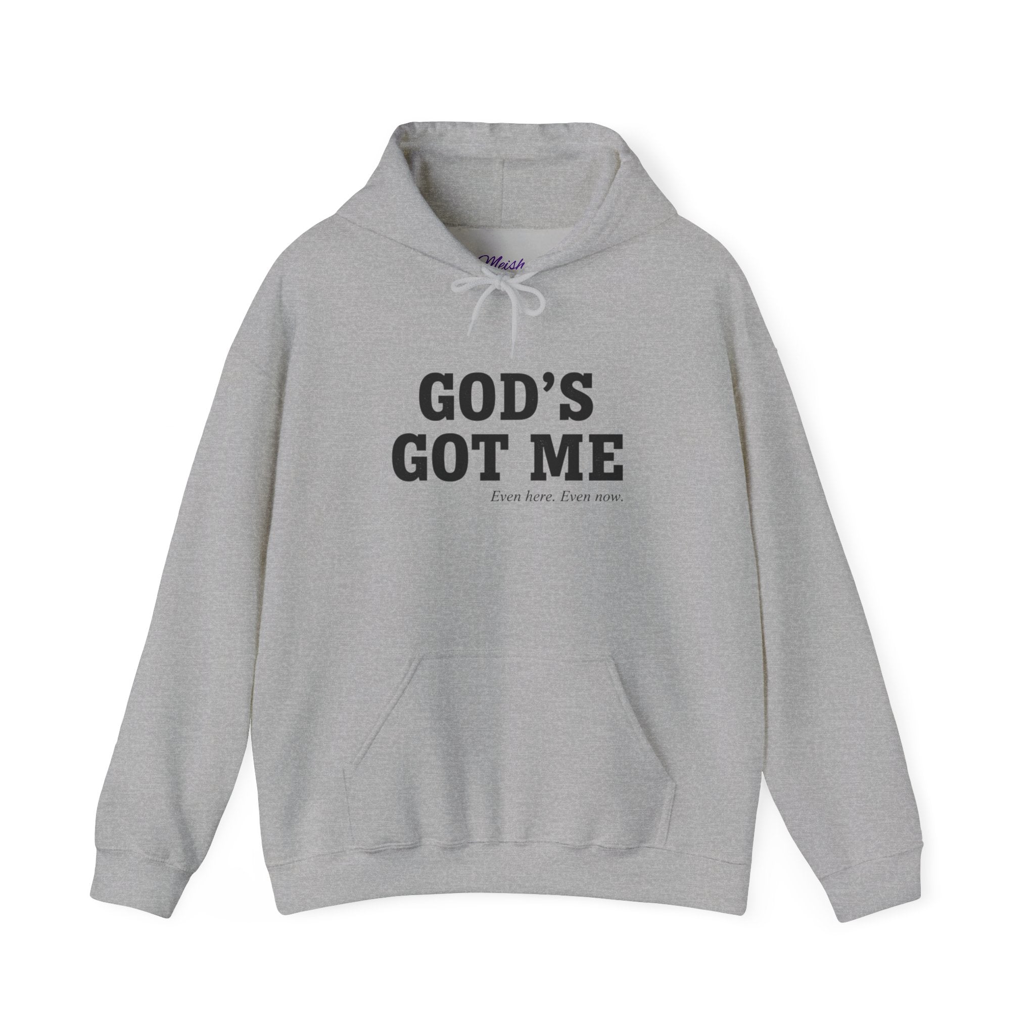 God's Got Me Hoodie — Inspirational Christian Faith Pullover (Front & Back Message)