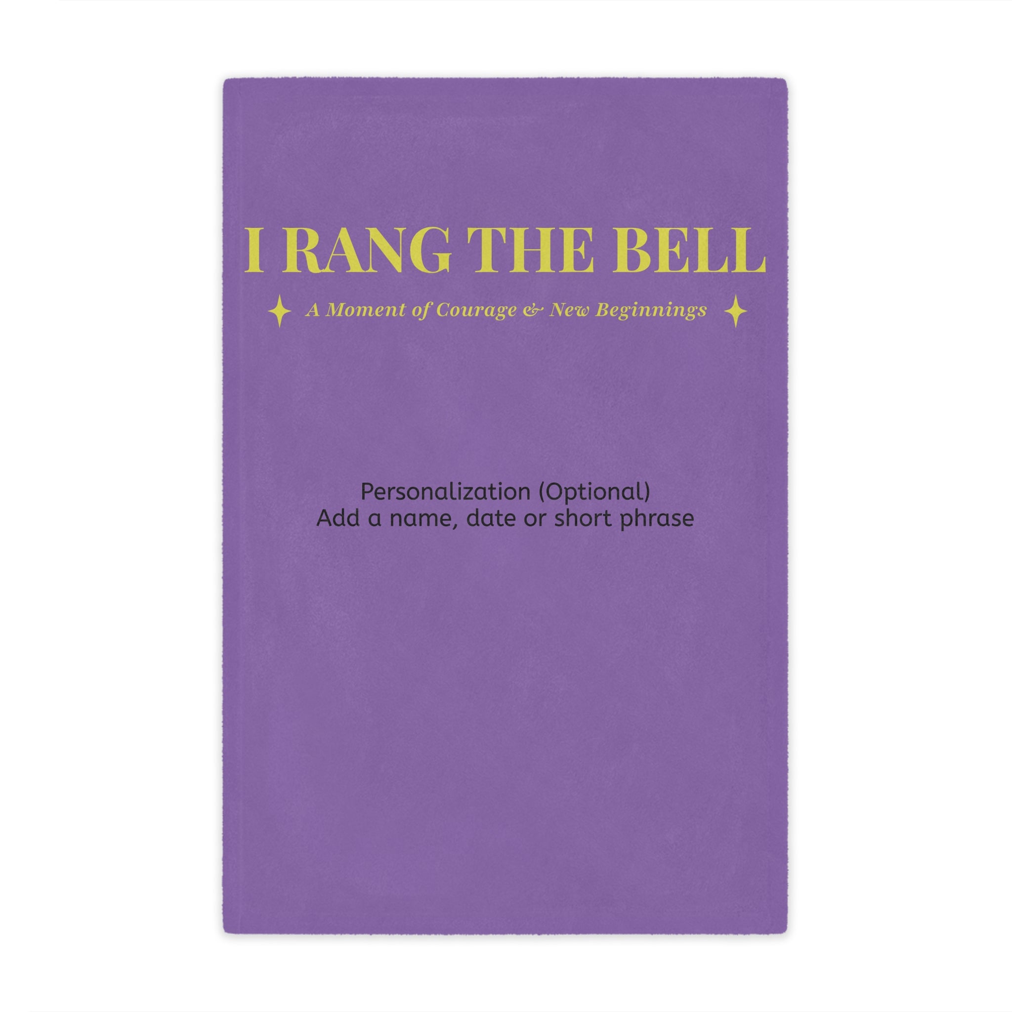 Bell Ringer Minky Blanket – Light Purple (Personalized)