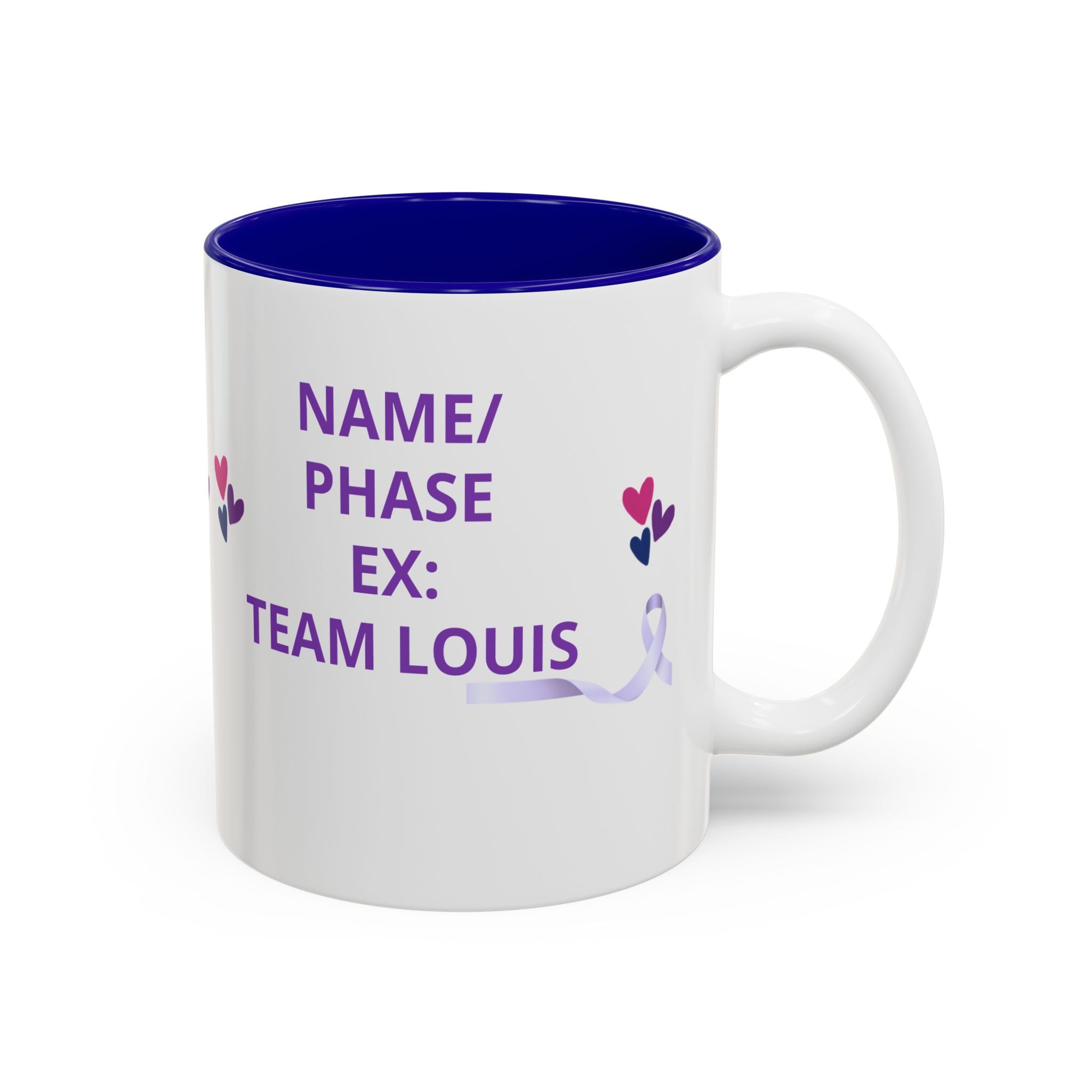 Personalized “No One Fights Alone” Support Mug