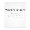 Wrapped in Grace Personalized Blanket | Comfort, Faith & Healing