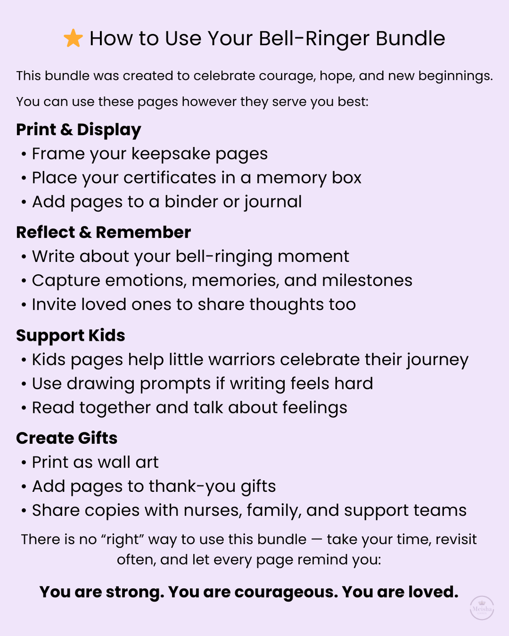 Bell Ringer Digital Bundle – Quotes, Prompts & Templates