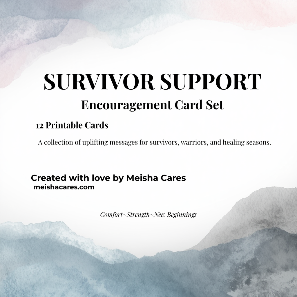 ✨ Survivor Support Encouragement Cards (Printable PDF) | Survivor Gifts