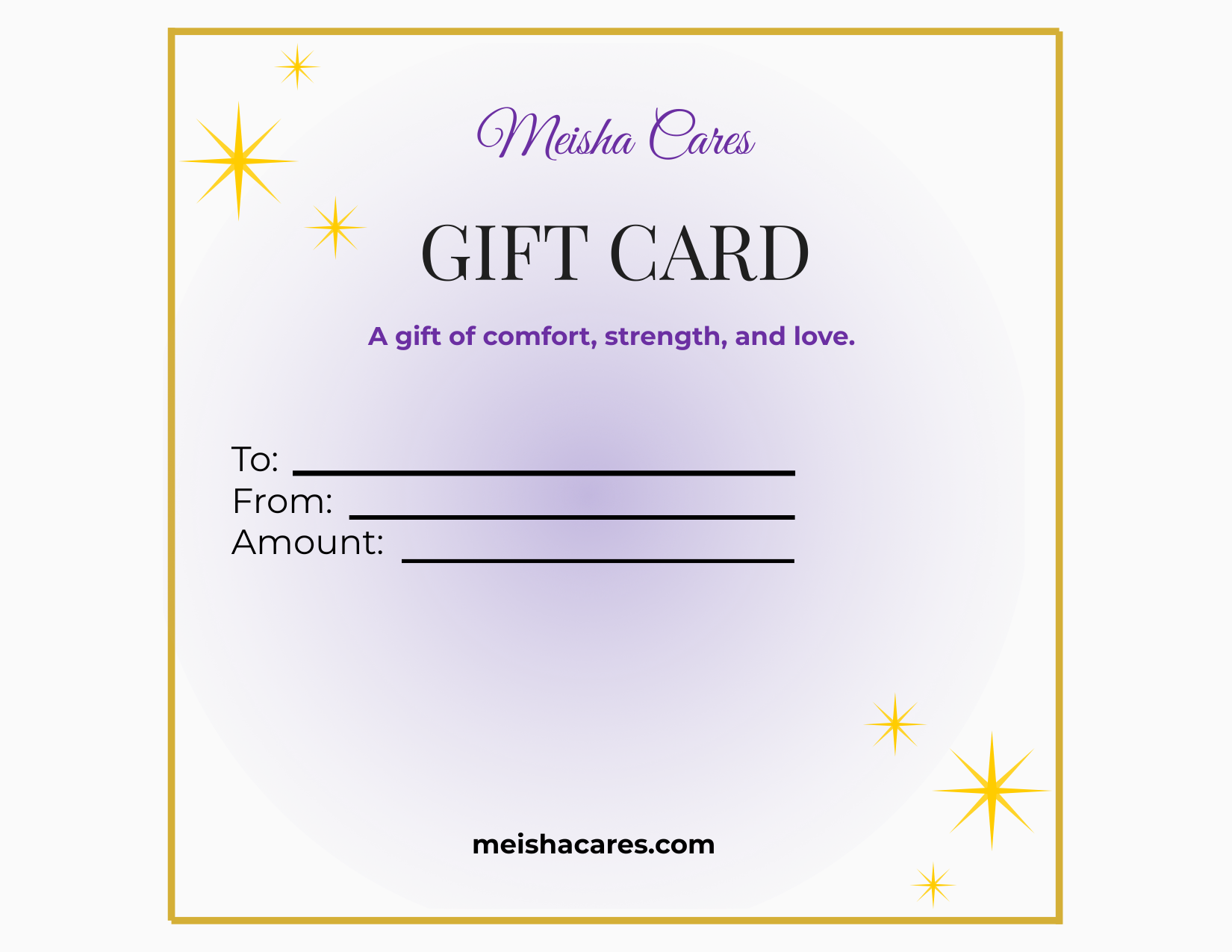 Meisha Cares Gift Card